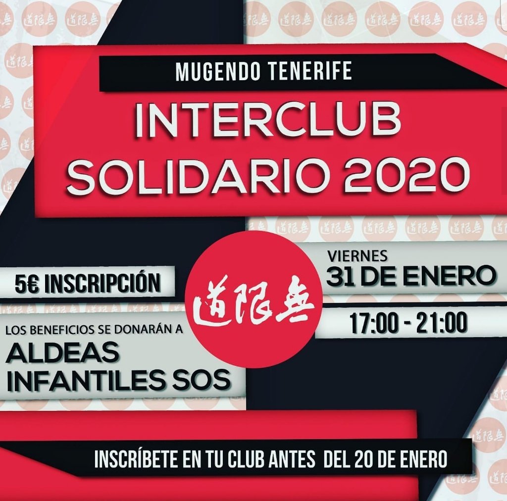ClubMugendoTF's tweet photo. Ya puedes inscribirte al Interclub solidario, que se celebrará el viernes 31 de Enero de 17:00 a 21:00h https://t.co/6d5mOWM59L