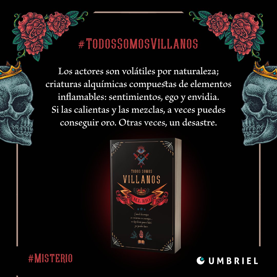 Umbriel editores on X: ¡Falta solo 1 semana! 'Todos somos villanos' de  @SureAsMel llegará a librerías el 14 de enero. ¿Estás listo para leerlo?  ❤️😍  / X