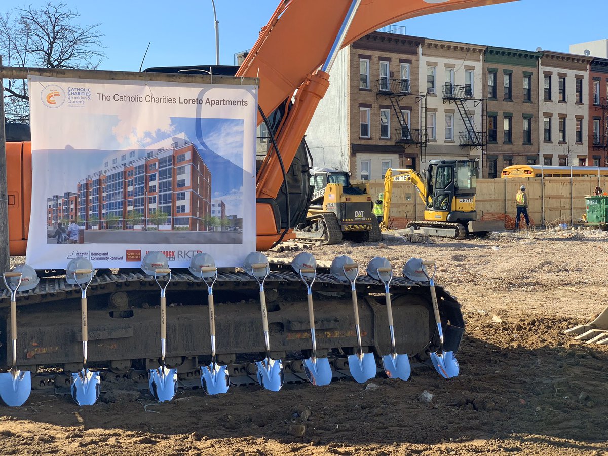 CathCharitiesBQ's tweet photo. #CCBQ is ready to break ground and dive into building our new affordable housing the Catholic Charities Loreto Apartments in #Brownsville, #Brooklyn. #Bethesolution #homelessness #poverty #combatpoverty #combathomelessness #love #compassion #socialgood #kindness #joy https://t.co/gn8XEmTJ6e