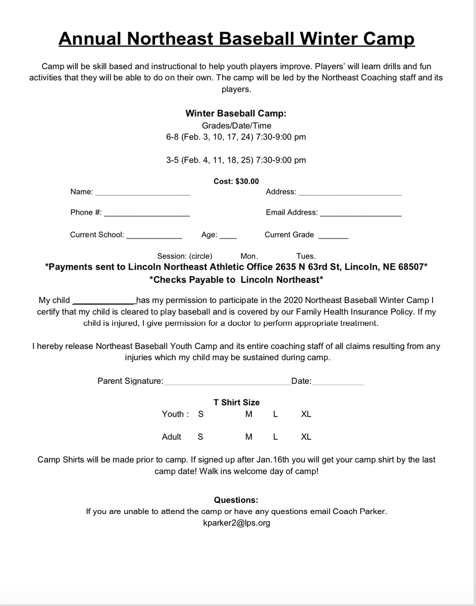 Don't forget to sign up for the Rocket Winter Camp! Improve your skills learn fun drills and games to help you improve!
<a href="/jrsaltdogs/">Lincoln Jr. Saltdogs</a> <a href="/lincolnsox/">Lincoln Sox Baseball</a> <a href="/LincolnDodgers/">Dodgerman44</a> <a href="/LincolnProdigy/">Lincoln Prodigy Baseball 14's</a> <a href="/prodigy8Ured/">Lincoln Prodigy 8U Red</a> @DominatorsSB_BB @Legends10u @United8u <a href="/WaverlyRiptide/">Waverly Riptide</a> @MidwestSmashAD <a href="/NebraskaStars/">NE Stars Baseball</a>