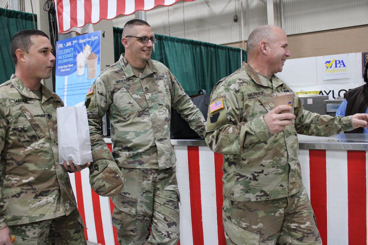 GnazzoPromotion's tweet photo. Happy Military Appreciation Day at the Farm Show! #Milkshakesmiles20 #PAFS20 https://t.co/IsF4bzgXJj