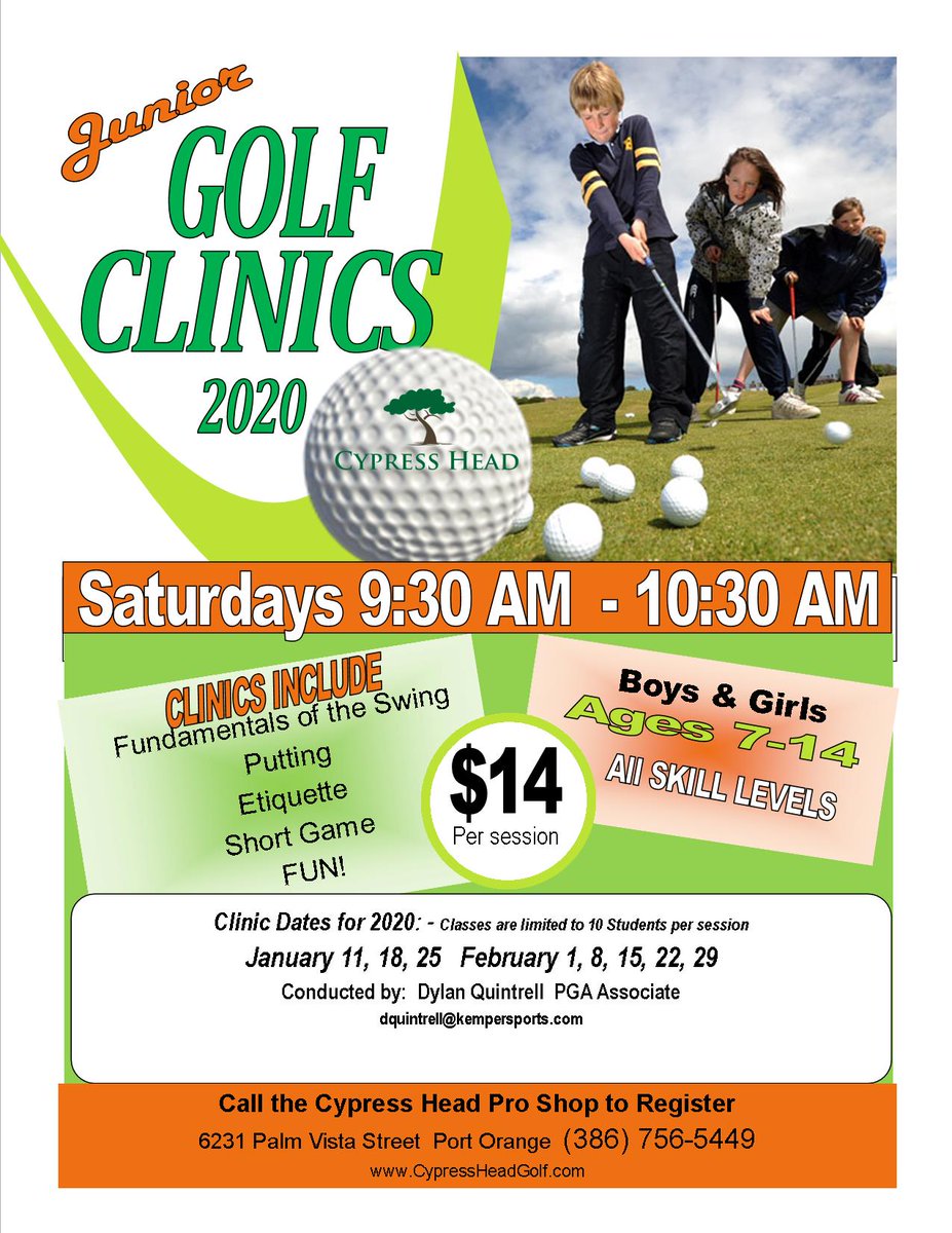 cypressheadgc's tweet photo. Improve your golf game. Sign up for one of our 3 clinics today. today's feature..Junior golfers https://t.co/erudm07rO7