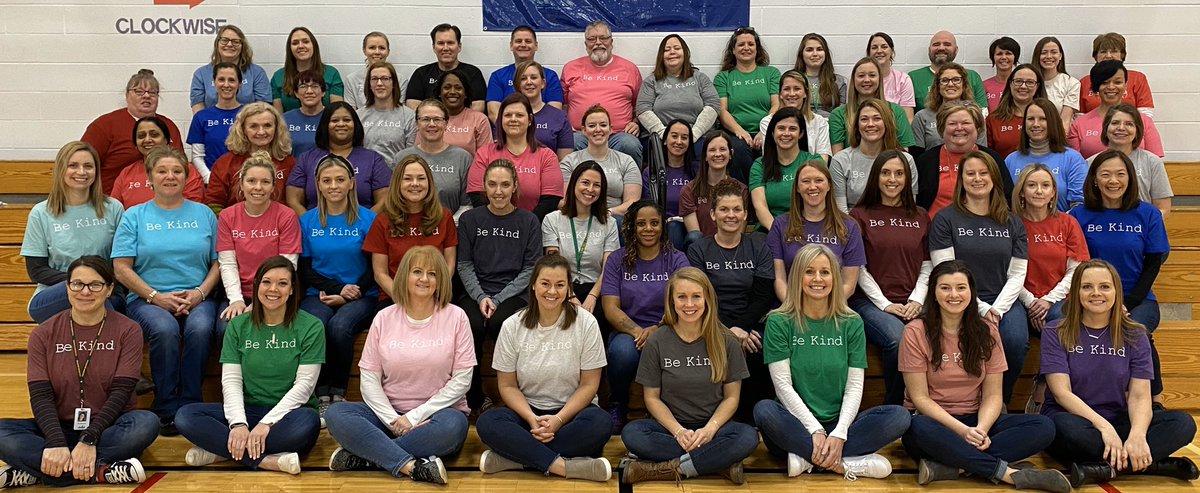 Celebrating kindness <a href="/BlueAshElem/">Blue Ash Elementary</a> today. Thank you to our generous  <a href="/baepto/">Blue Ash PTO</a> for our awesome shirts! #kindnesswins