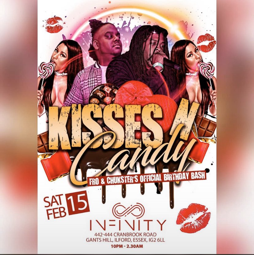 Saturday 15th February catch <a href="/Chukster/">Chuk Ster</a> <a href="/THE_REAL_MC_FRO/">Hiram Simmons</a>  for their bday bash not to be missed 🔥🔥🔥 #gonnabearoadblock