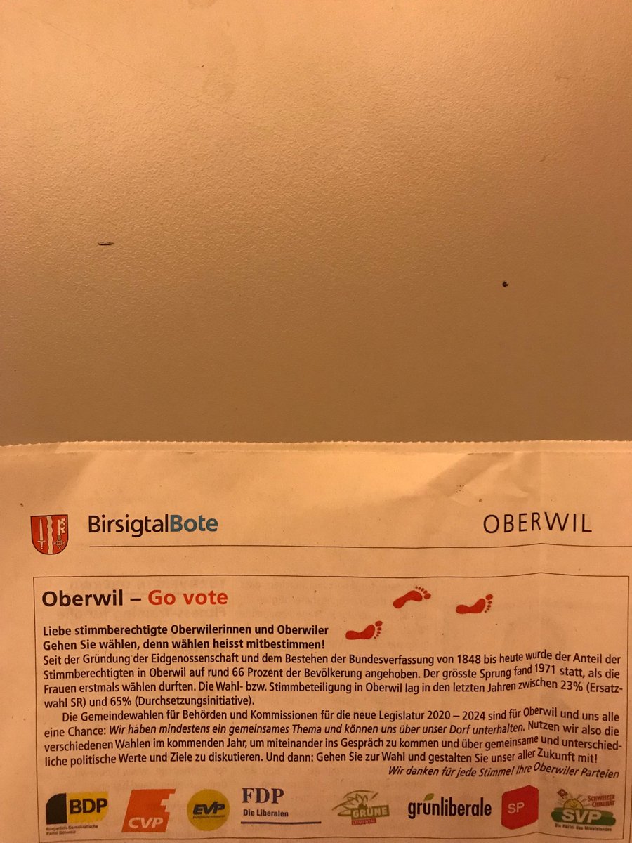 BirgitHerbster's tweet photo. #Gemeindewahlen2020 Überparteilicher Aufruf Go vote!
#OberwilBL https://t.co/j518QZXn6L