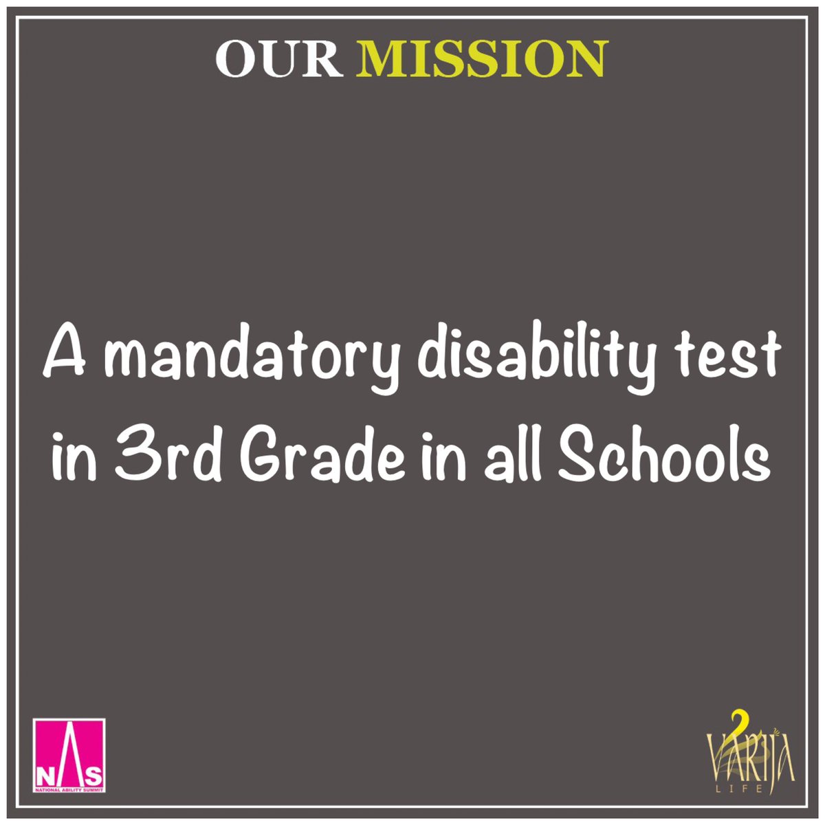 varijabajaj's tweet photo. A lot of disabilities if diagnosed early, they can be well managed through adulthood.
So let’s ACT EARLY !
#mentalhealth #education #inclusion #disability #awareness #varijalife #nationalabilitysummit https://t.co/YOdG2zDBj6