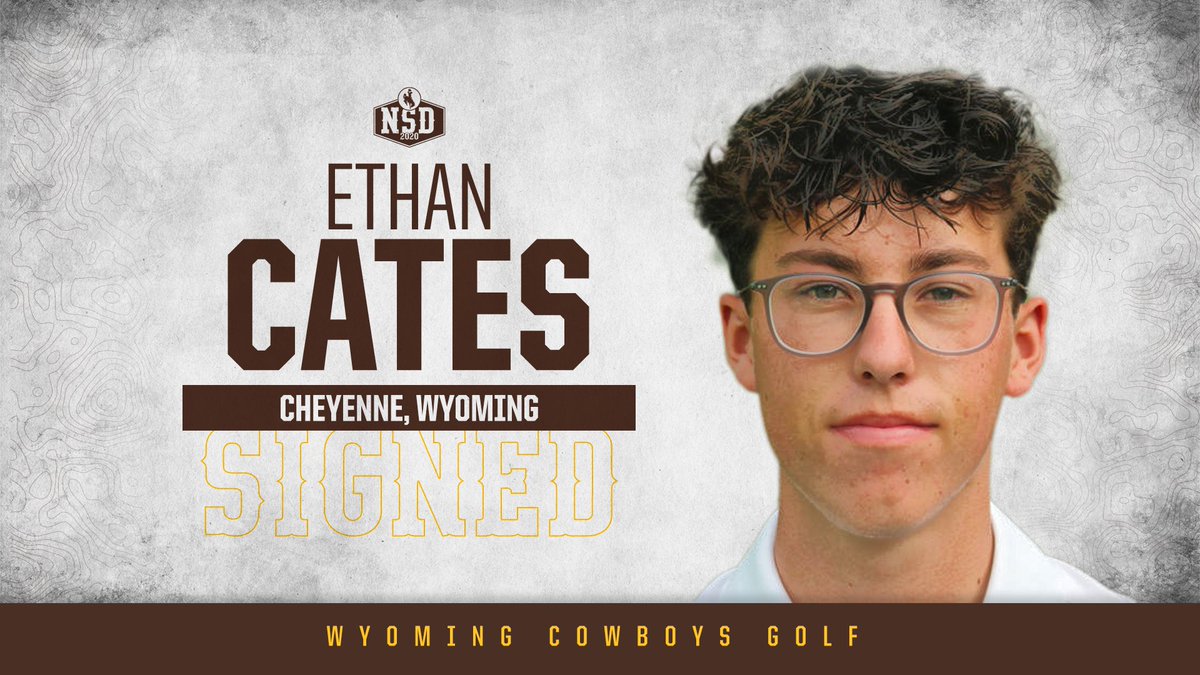 wyo_golf's tweet photo. Cowboy Golf welcomes 2020 signee Ethan Cates from Cheyenne Central High School!  #OneWyoming #GoWyo https://t.co/bSj0Yu408h