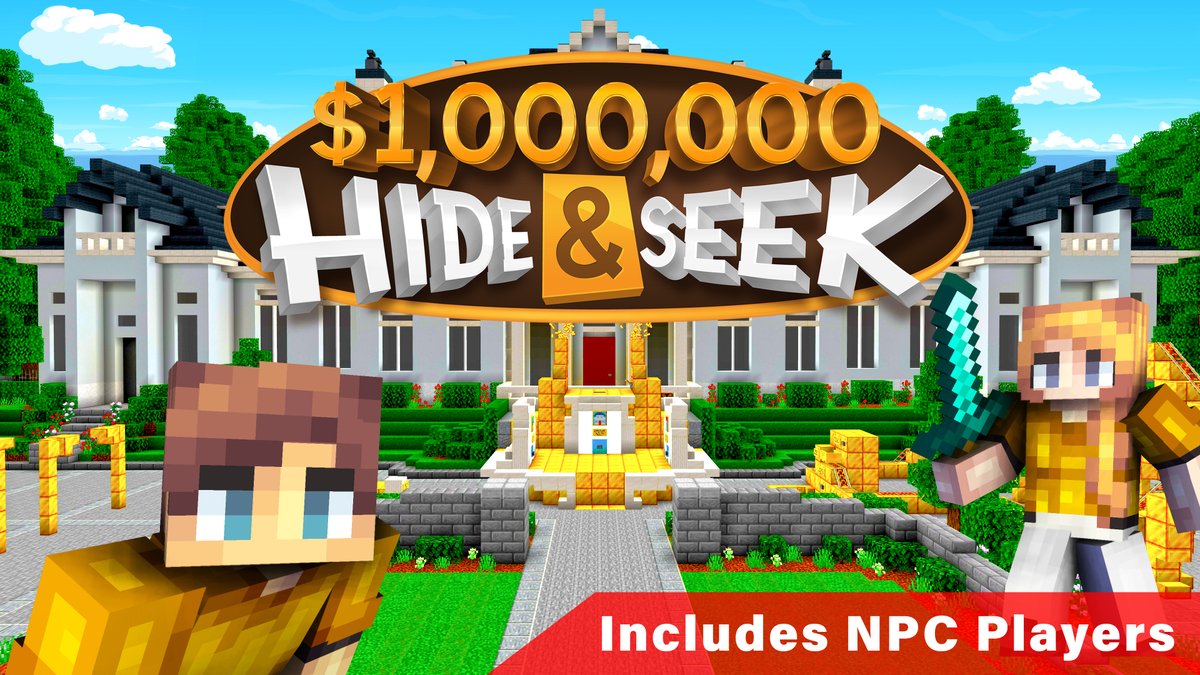 Luke For The Last Month I Ve Been Making A Hide Seek Game That Supports Both Single Multiplayer In Minecraft And This Tuesday 1 000 000 Hide Seek Drops T Co Lki3rvppoh