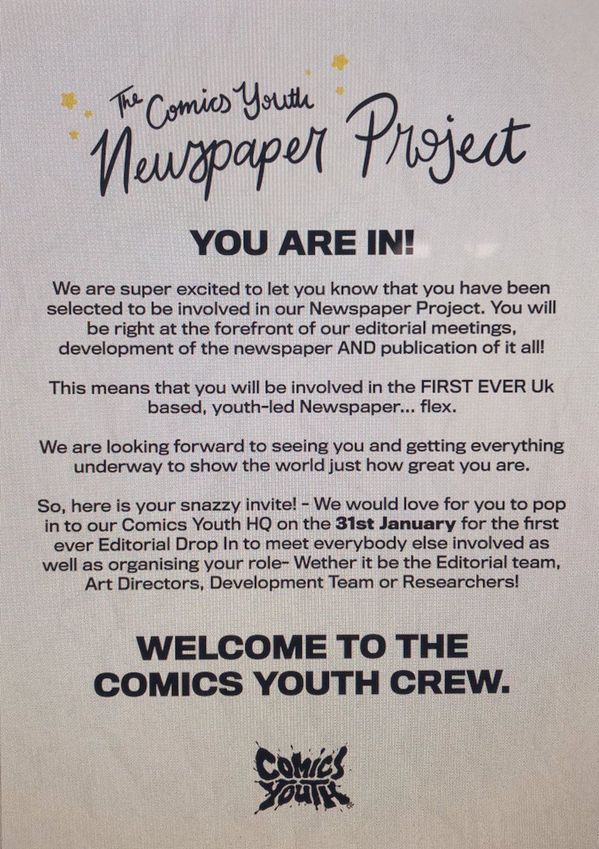 Comicsyouth's tweet photo. Everyone around Liverpool City Region is getting THIS exciting email after they emailed about joining our #MarginalNewspaper !! The first Youth-Led newspaper in the UK and from the first Youth-Led publishing house in the UK. All our creation! https://t.co/0m7ftfx6aO