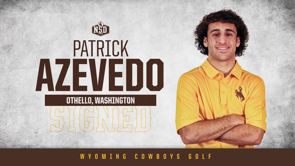 wyo_golf's tweet photo. Patrick Azevedo of Othello, Wash., signs National Letter of Intent to play for Cowboy Golf beginning in the fall of 2020.  #OneWyoming #GoWyo https://t.co/jappLaeN1F