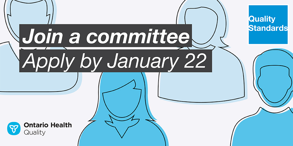 Help support and drive the development of a #qualitystandards on the prevention, assessment, and management of surgical site infections. Join the advisory committee:  bit.ly/2tBo30H #ontarioHealth