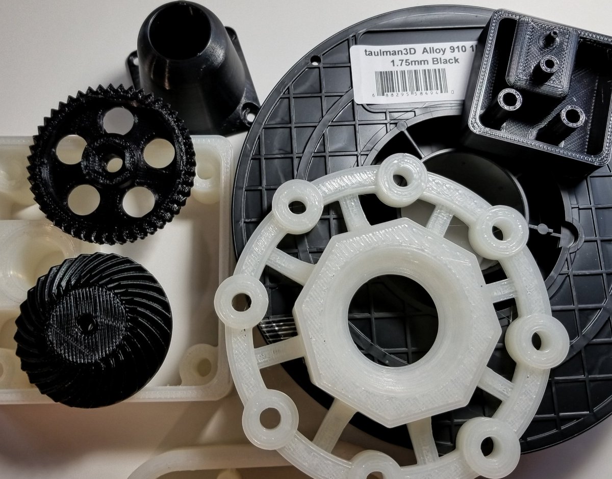 ThreeDMaterials's tweet photo. Some #3dprinted parts made w/ Alloy 910 filament.  The high strength nylon for #3dprinting trusted by the world's leading industrial giants - 100% #madeinamerica spools. 

1.75mm spools via Prime: https://t.co/TUMCfNSPtm

3mm spools via Prime: https://t.co/mDWDEdABPy

#engineers https://t.co/j7gIhf6yAd