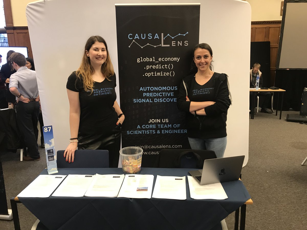 causaLens's tweet photo. We had a great time at the @UniofOxford's Science, Engineering and Technology Careers Fair.

We are very happy to see young talent excited to join AI startups.

#Causality #AutonomousSignalTesting #AutoML #TimeSeries #DynamicSystems #DataAnalytics #DataSearching #Deeptech https://t.co/0NhOIU1AcE