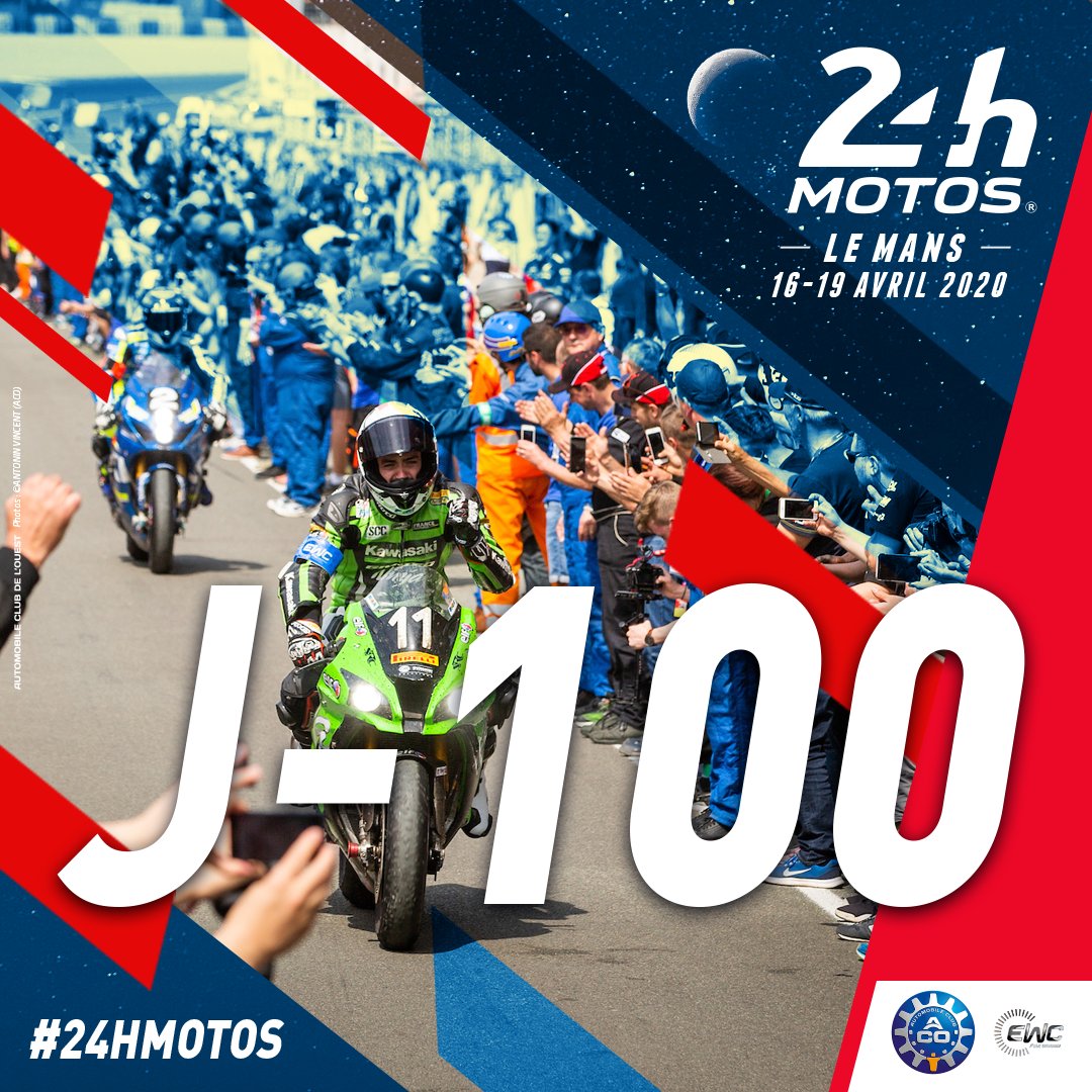 24heuresmotos's tweet photo. Seulement 100 JOURS nous séparent des #24hMotos 🤩
Qui sera présent?? .
#24HMotos #FIMEWC #Endurance #LeMans #Motorsport #Picoftheday #Moto https://t.co/PhpEExAOTS