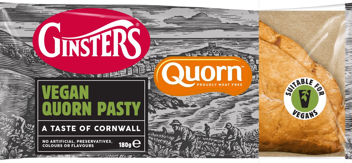 Defo missed an opportunity for Quornish pasty. 

<a href="/QuornFoods/">Quorn Foods UK</a> <a href="/therealginsters/">Ginsters</a>
