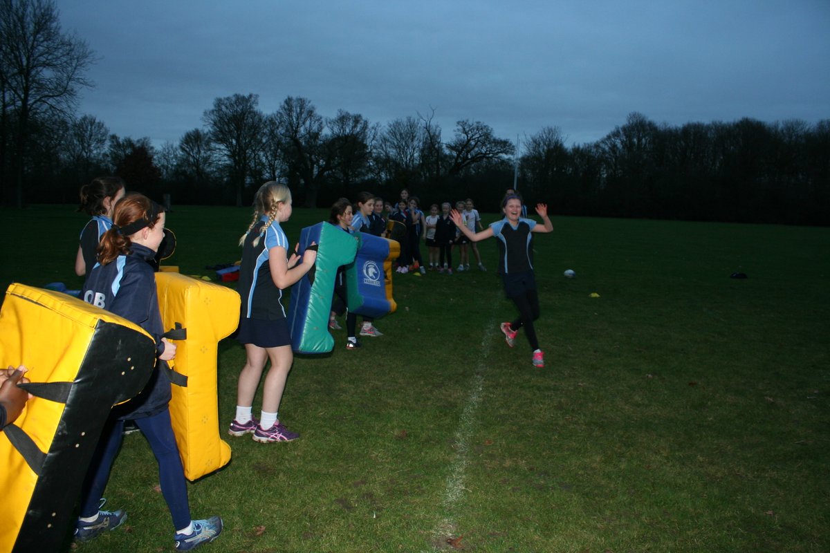 OBHSchool's tweet photo. The Year 5 &amp; 6 girls took on the tunnel of tackling pads and loved it! #rugby #alternativegames https://t.co/ea0TjSDgy6
