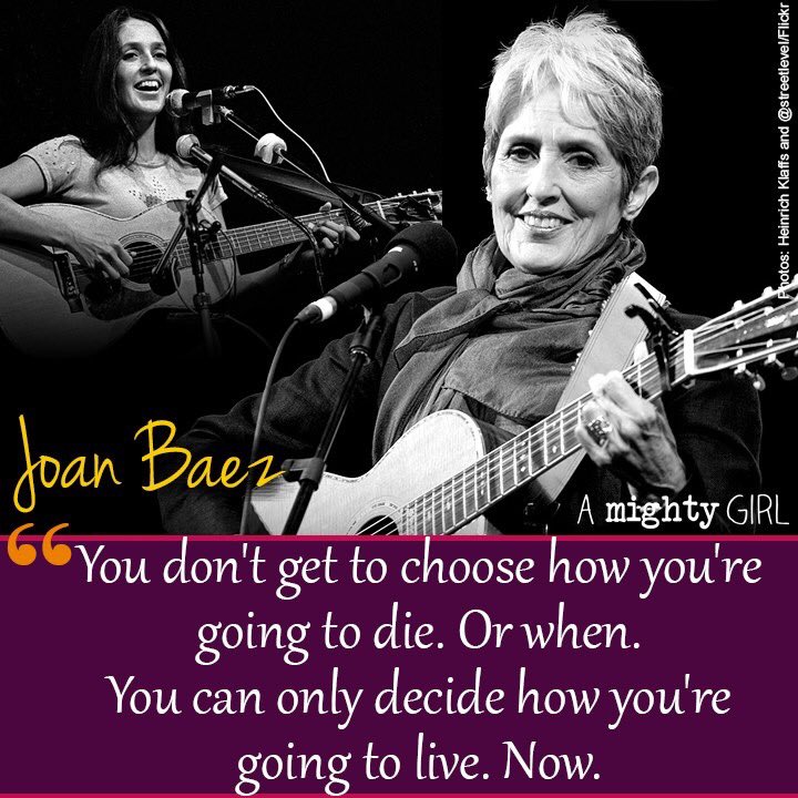 Happy 79th birthday to legendary American folk singer, songwriter and activist Joan Baez!  
