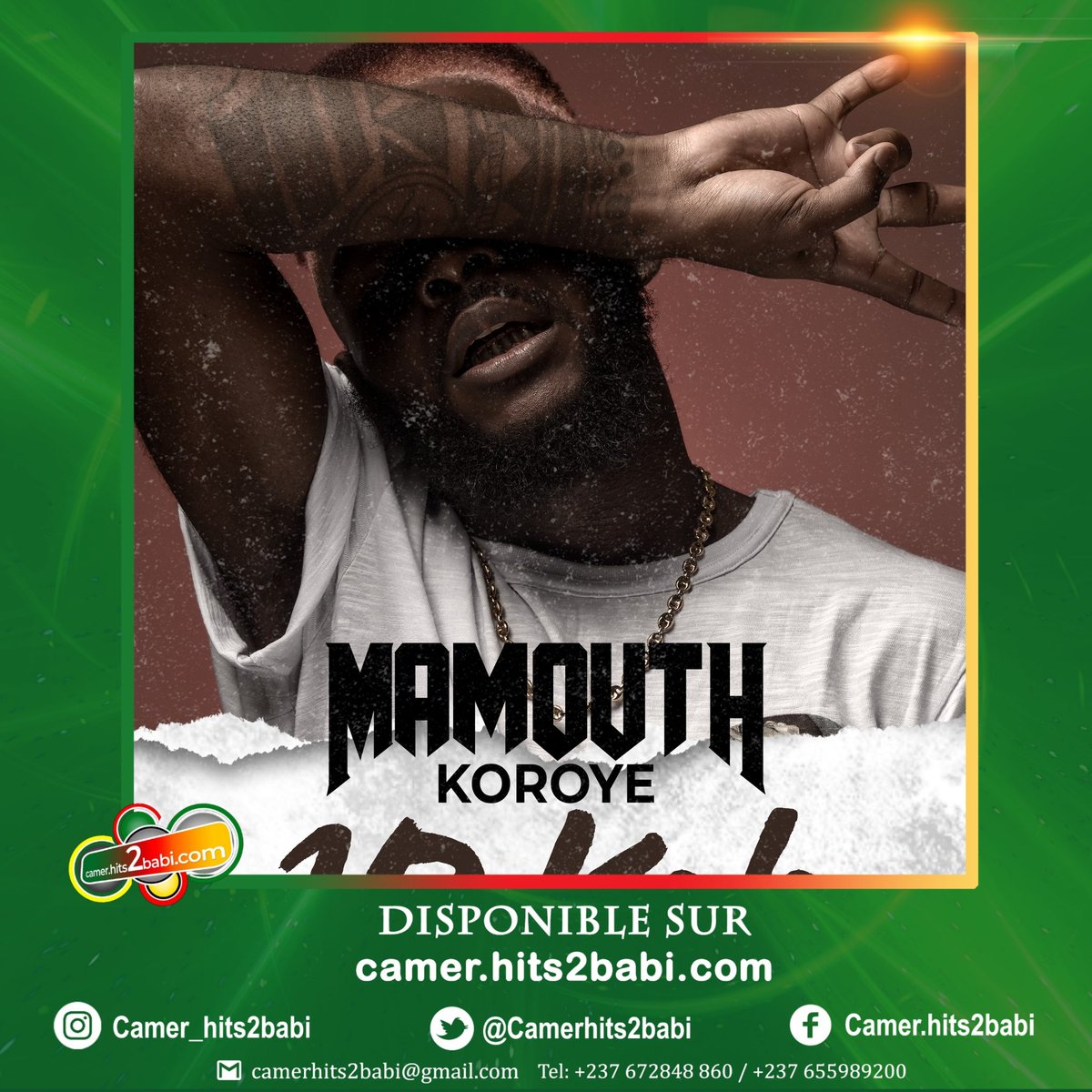 Hits2ngola's tweet photo. 🛑M U S I Q U E S

L'artiste Musicien @KoroyeOfficial dans une histoire de 10 KOLO Single déjà disponible sur la plateforme @CamerHits2babi en téléchargement libre et gratuit

Télécharger, écouter et enjoyez 10 KOLO
👉🏾https://t.co/YJ8HF9sp5S

#10Kolo #Available
#SupportYourOwn. https://t.co/3GoiukKpRj