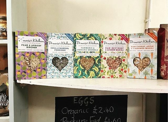 Repost from @goldhillorganicfarm of our mueslis and granolas on the shelf ⭐️ Perfect on the shelves of farm shops and delis for people seeking a yummy, healthy breakfast 🌱 #vegan #organic #glutenfree #fabulousfarmshops #deli #healthybreakfasts #dorset ift.tt/2saA1y7