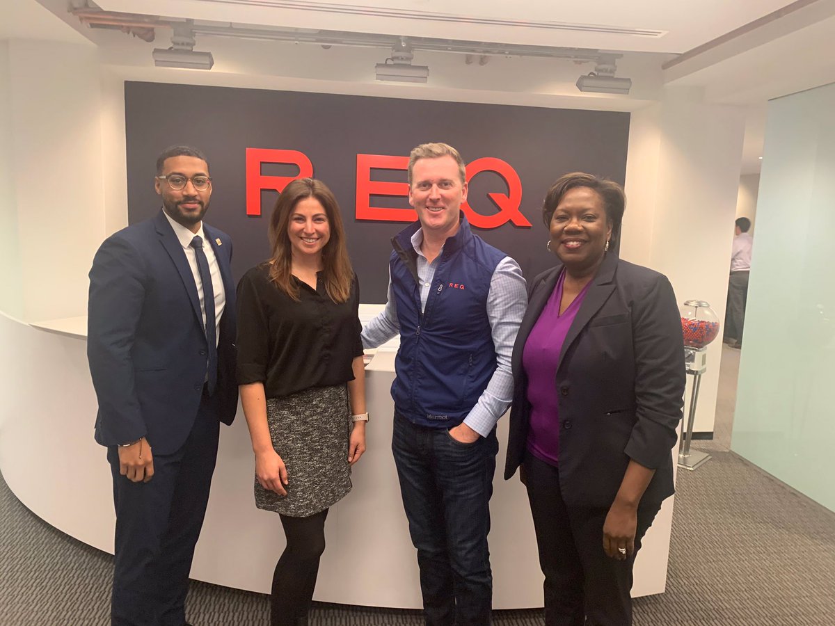 Great meeting today with <a href="/REQ_co/">REQ</a> as part of the Employer Engagement 100 Program. An award-winning digital marketing company doing fantastic work and growing here in DC! #ObviouslyDC #EE100 📸:  @phillipmcauley_  <a href="/AvelynAustin/">Avelyn Austin</a> @trippdonnelly and Karima Woods