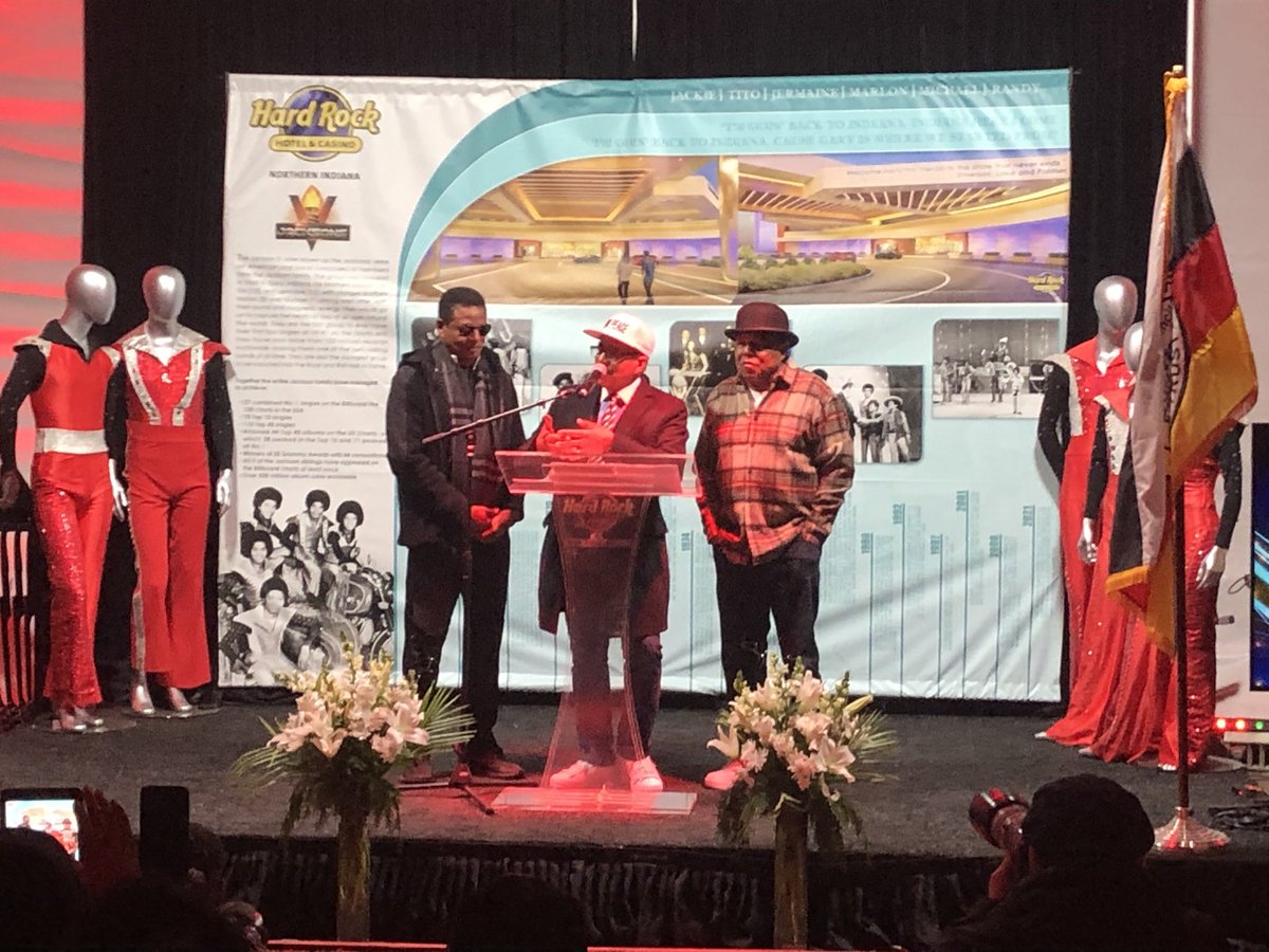 Jackie, Marlon and Tito Jackson back home in Gary, IN for the groundbreaking of Hard Rock Casino. ⁦<a href="/fox32news/">FOX 32 News</a>⁩