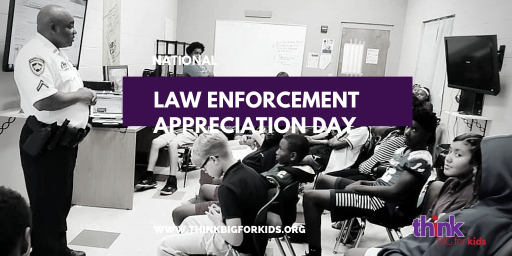 Happy #NationalLawEnforcementAppreciationDay!  

A BIG THANK YOU to our friends at @hcsosheriff for your service in the community.  We truly appreciate the meaningful career exploration experiences you've created for our #thinkbigkids to showcase #careers in law enforcement.