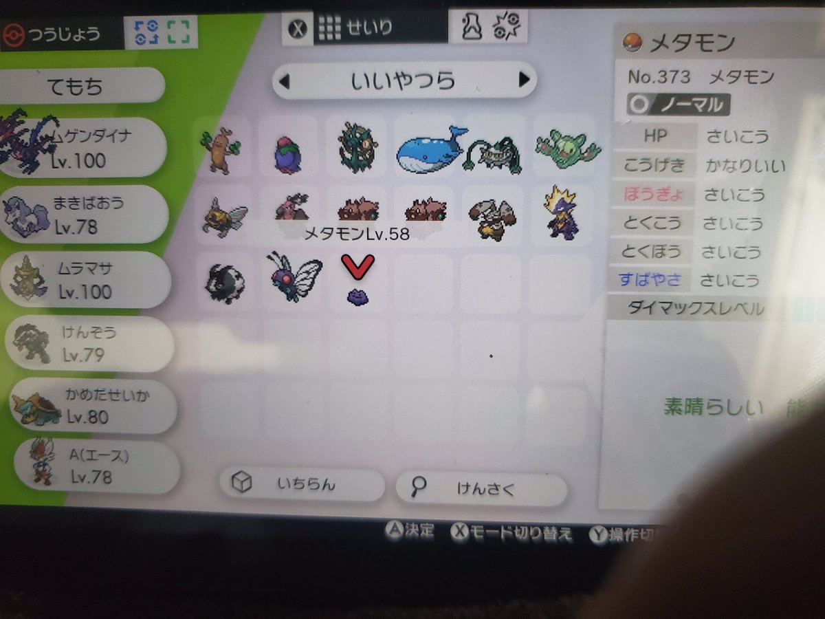 メタモン厳選 5v 6v メタモン厳選 5v 6v