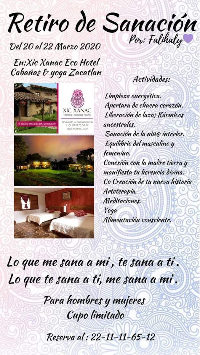 fherreralee's tweet photo. Tienes tiempo,reserva tu lugar .
#sanacion #meditación #yoga #paz #conexión #madretierra #armonia https://t.co/VK09FBuZMu