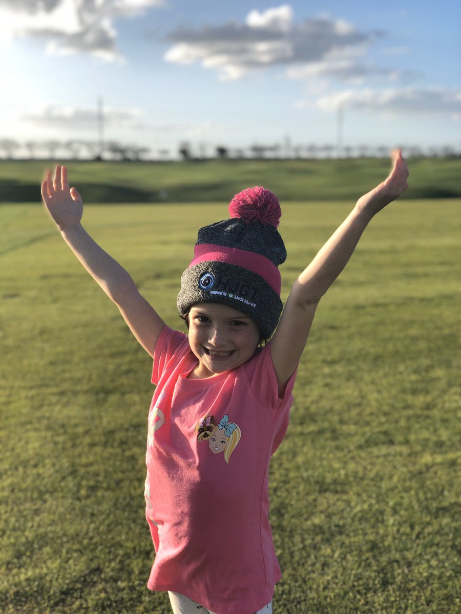 HJGT's tweet photo. January can be pretty chilly ❄️ Make sure you snag our limited edition HJGT beanie this month! This item of the month is only $29 and be found on our homepage. #hjgt #beanie #itemofthemonth #kids #juniorgolf #golf #winter #january #cold https://t.co/Q8WmutRgLH