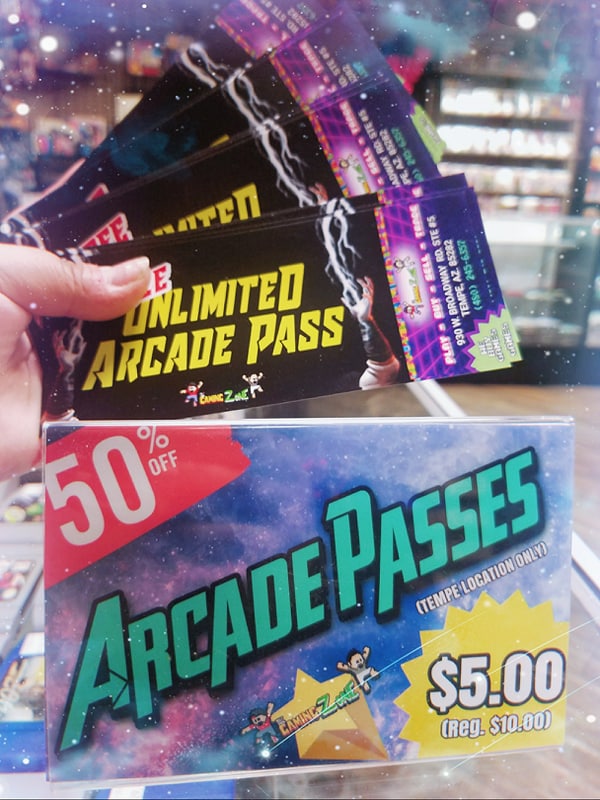 Did you know that if you go to our Gilbert location you can buy our Arcade Passes for 50% off the original price? 🤩🤩🤩🤩

You use them at our Tempe Location and the passes don't expire! 🕹🕹🕹

#SupportLocal #TGZ #Gilbert #Tempe #Arizona #Arcade #retro