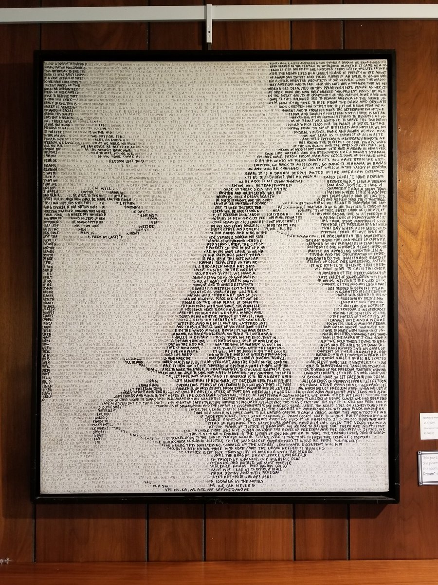 sharpieboy07's tweet photo. Dr. Martin Luther king written in the words of his "I have a dream" speach. Done by me. He made the world great again! @MissyElliott @ava @msdebbieallen @ABC @GMA @KekePalmer @michaelstrahan https://t.co/plcpIpwe0Z