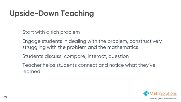 We must move from an “I-We-You” model to a “You-We-I” model in #mathematics teaching to help students become mathematical thinkers. <a href="/CathySeeley/">Cathy Seeley</a> spr.ly/60111wdBt #InspireMathCulture