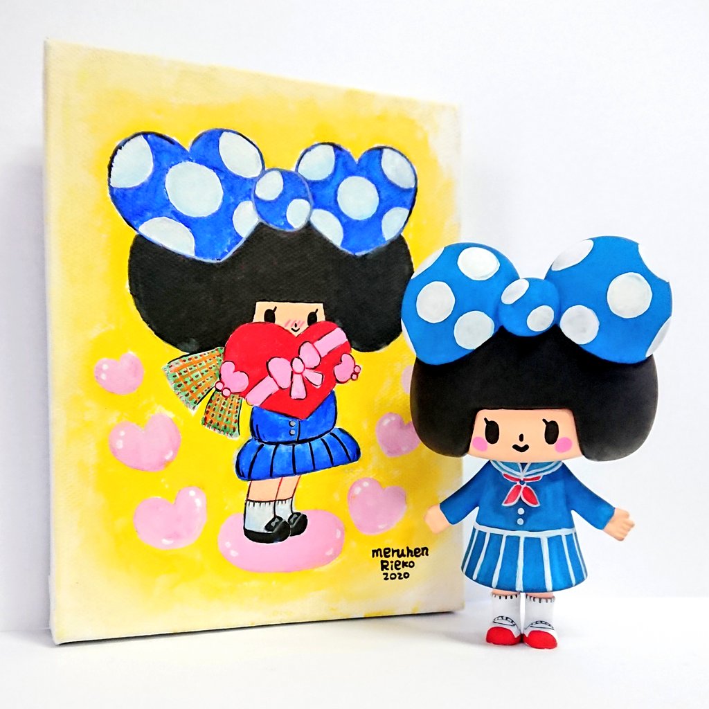 ribonchan_news's tweet photo. 新作リボンちゃん🎀銀座ロフトPOPBOXにて原画とハンドペイント カスタムソフビ販売😊2020年1/16(木)~2/11(火) 銀座ロフト 6階 バラエティ雑貨 特設会場(※最終日は午後6時にて閉場) #メルヘンりえこ #リボンちゃん #sofvi #sofubi #sofvunyl #limited #handpaint #japan #銀座ロフト #popbox https://t.co/NLFzHJjZar