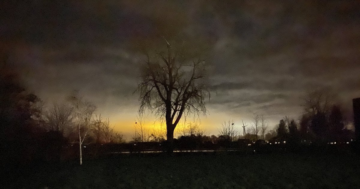 Greenhouse reflection Wieringerwaard

#shotoniphone 11 Pro 
#NightmodeChallenge