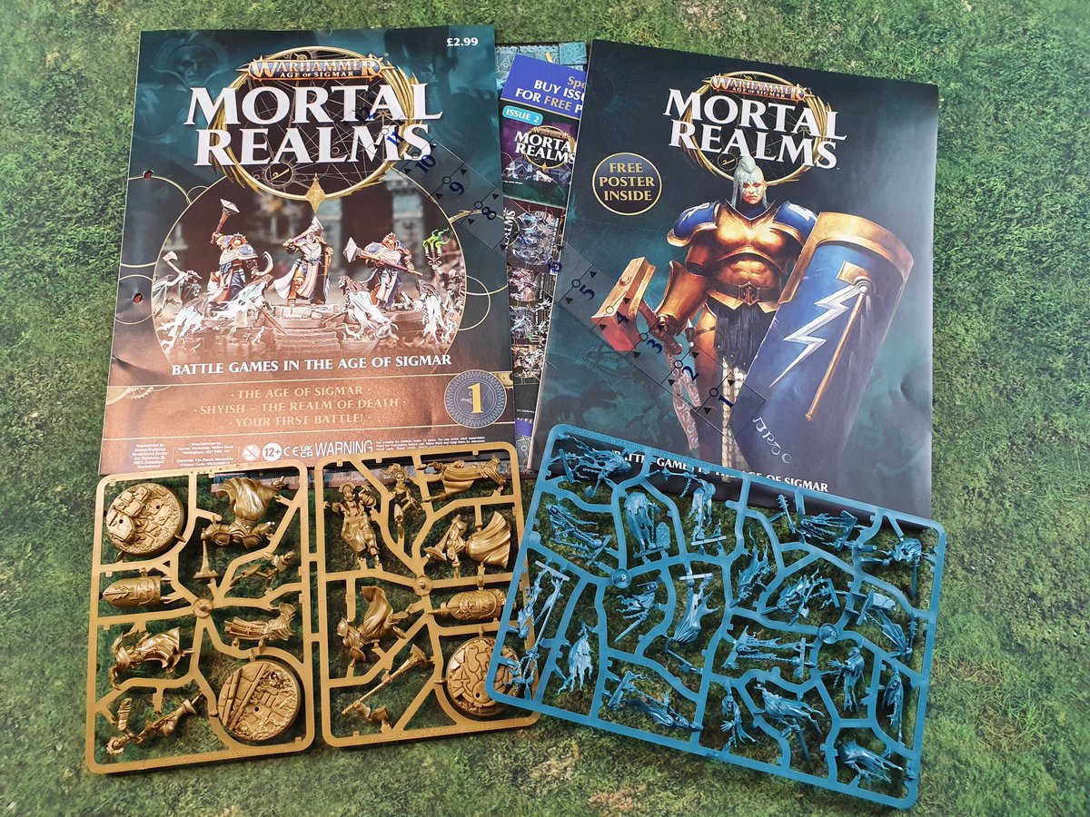 chryston40k's tweet photo. Just picked up this magazine in my local newsagents! Amazing value, 13 cool minis for £2.99! 🔥 I’ll bring them to the club on Wednesday 👍🏻 #mortalrealms #warhammer https://t.co/cwFtZ3SXAg