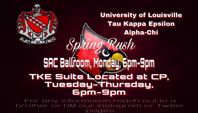 Come out and meet the Brothers next week for Spring Rush!