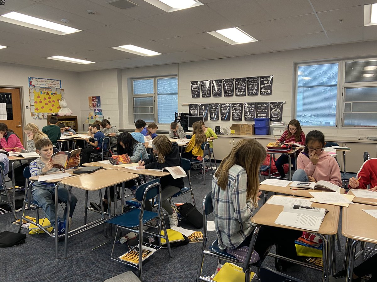 Nonfiction book groups in 6th grade. They seem to be engaged and enjoying what they are reading! #southlearns