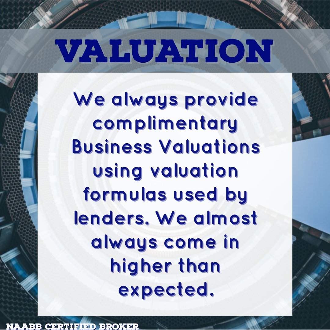 VisionaryBA's tweet image. Did you know that we will offer you a complimentary valuation of your business? Even if you are unsure if you're ready to sell or not, we can tell you where you currently stand. We will always be truthful with you.

Contact us today to learn more.

#StLouis  #Missouri