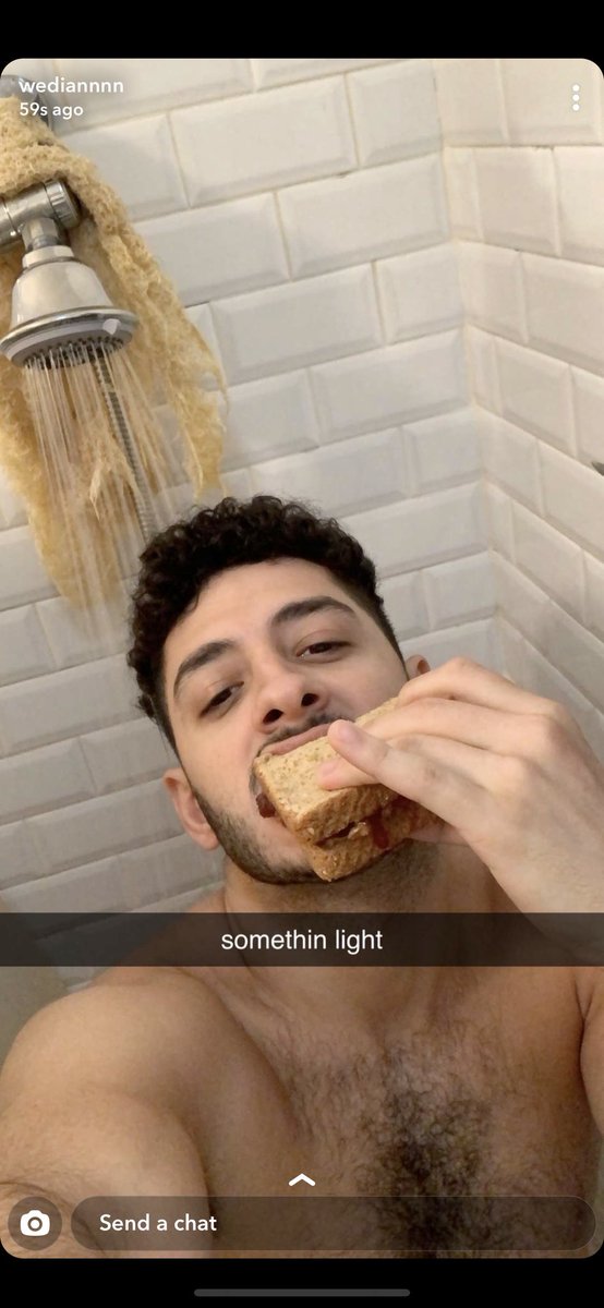 Yassuo's tweet image. My boy is convinced eating in the shower makes the food taste better, anyone else do this or is he a crackhead