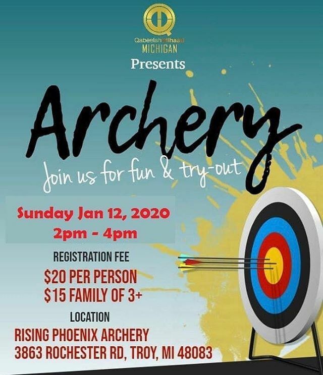 Qittihaad's tweet photo. QI Archery this Sunday. Limited spots. https://t.co/Nrqyt1DuBl https://t.co/GpKzUKqzAT