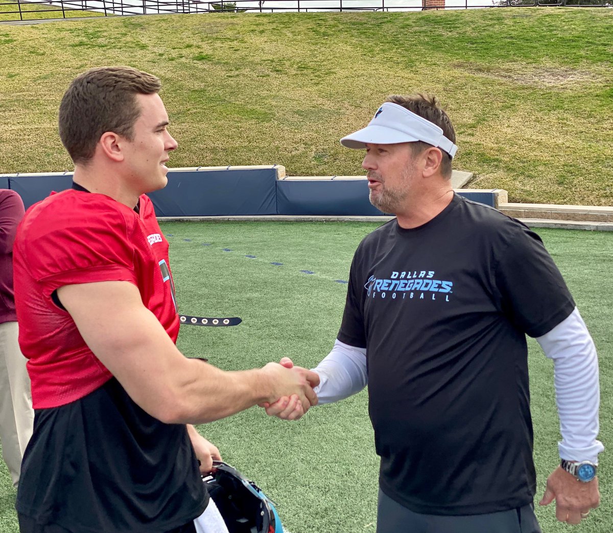 Bob Stoops (@coachbobstoops) on Twitter photo Welcoming the newest member of the Renegades, QB <a href="/EricDungey/">Eric Dungey</a>! Excited to see him compete #ForTheLoveOfFootball Welcoming the newest member of the Renegades, QB <a href="/EricDungey/">Eric Dungey</a>! Excited to see him compete #ForTheLoveOfFootball