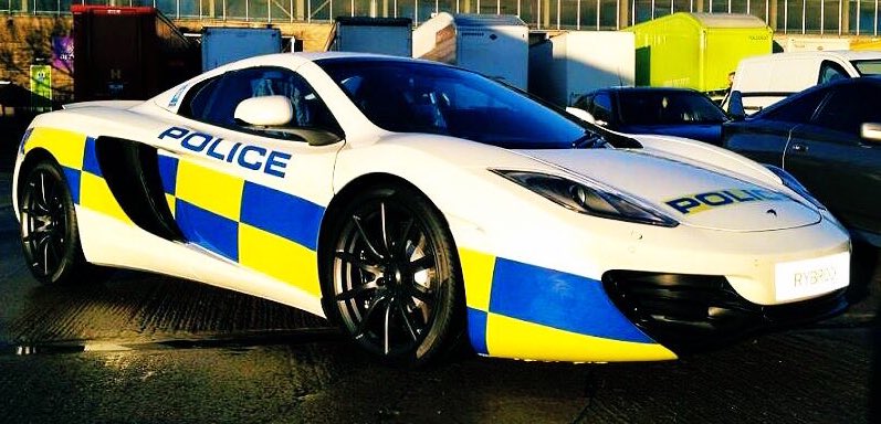 SimonGBrooks's tweet photo. #ThrowbackThursday 2014 when this @McLarenAuto police car was at @Autosport_Show! #ASI14 #McLarenBirmingham https://t.co/n801T64jR2