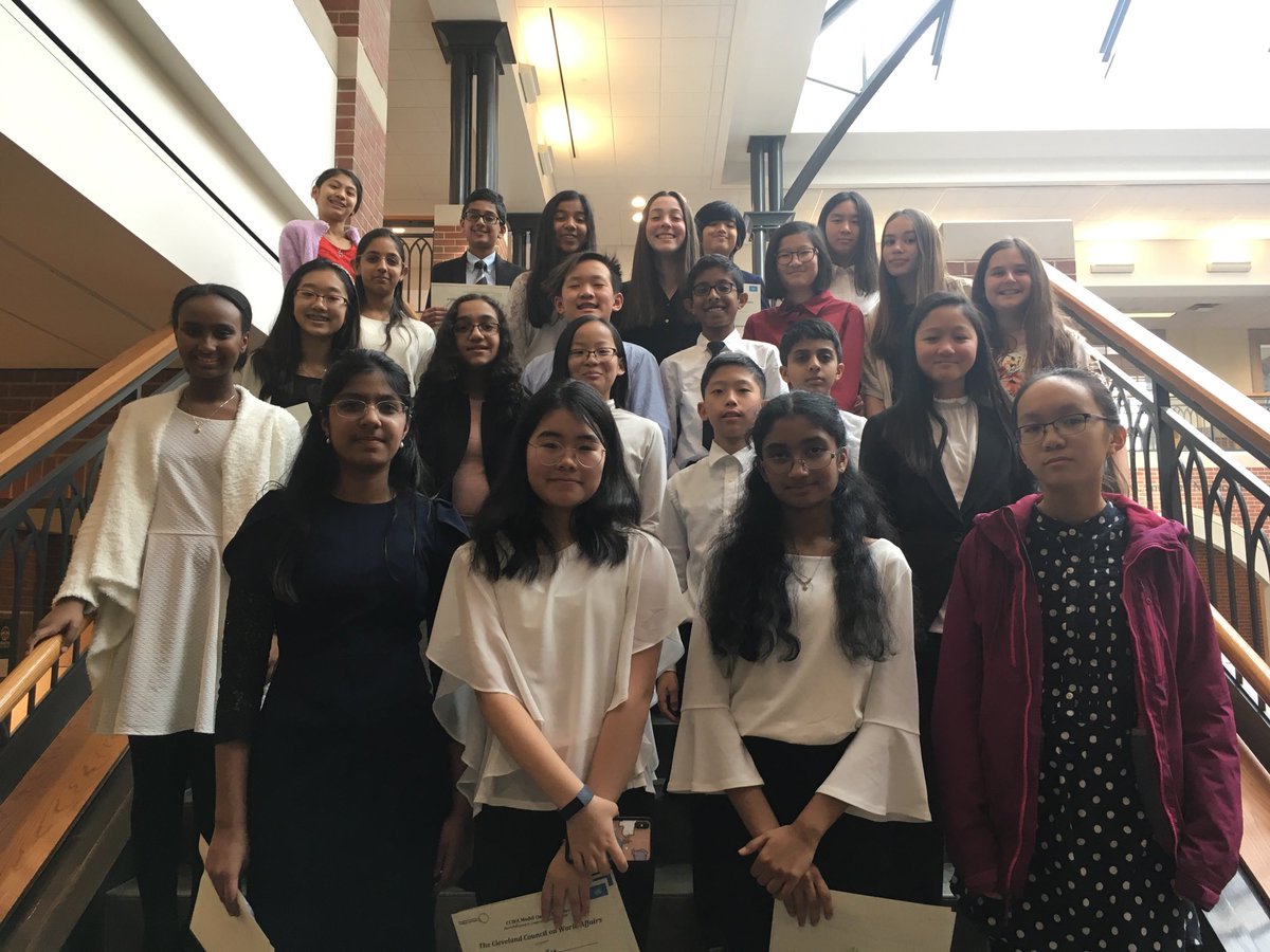 JCLenk's tweet photo. ⁦@BeachwoodBison⁩ #JrMUN represented well. Many thanks to ⁦@CleWorldAffairs⁩ and ⁦@JohnCarrollU⁩ for hosting https://t.co/JEgmbuqxdt