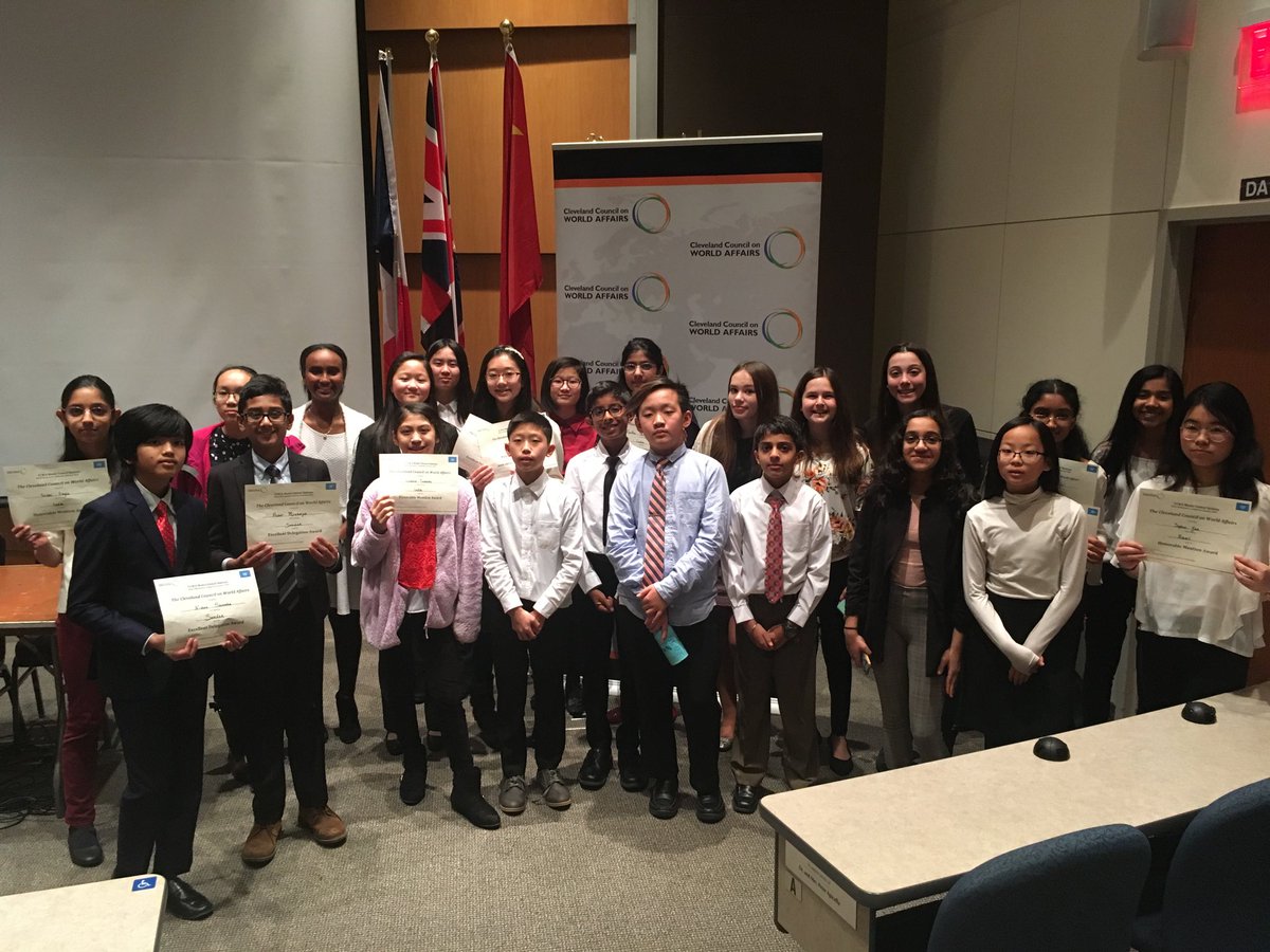 JCLenk's tweet photo. ⁦@BeachwoodBison⁩ #JrMUN represented well. Many thanks to ⁦@CleWorldAffairs⁩ and ⁦@JohnCarrollU⁩ for hosting https://t.co/JEgmbuqxdt