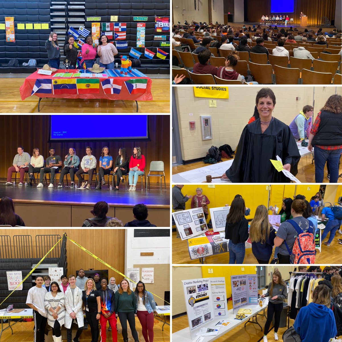 KelleyRCapper's tweet photo. Such a great time at our #ElectiveFair and #CollegePanel. Thank you Staff and students for all your hard work showcasing the MANY opportunities we have @SMWestOffice! #WestisBest #findyourpath @theSMSD https://t.co/1rZCcsA95D