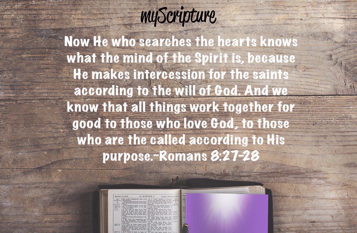HunterTechEnt's tweet photo. Romans 8:27-28
#myScripture #biblejournaling #biblestudynotes #biblestudytools https://t.co/Qbeg95OJ4P