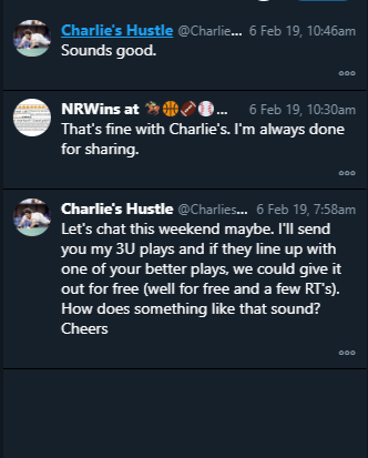 narrowrator's tweet photo. Ok, God, you've never lost a game. It's sports betting, teams win and lose.
If you're that good, why are you selling queries for a living? @charlieshustle2
Success brings haters, the same ones who will msg you about collaborating. LMFAO. #IAmThatGood #TheySeeMeAsABigThreat https://t.co/4lMgfW9Jm2