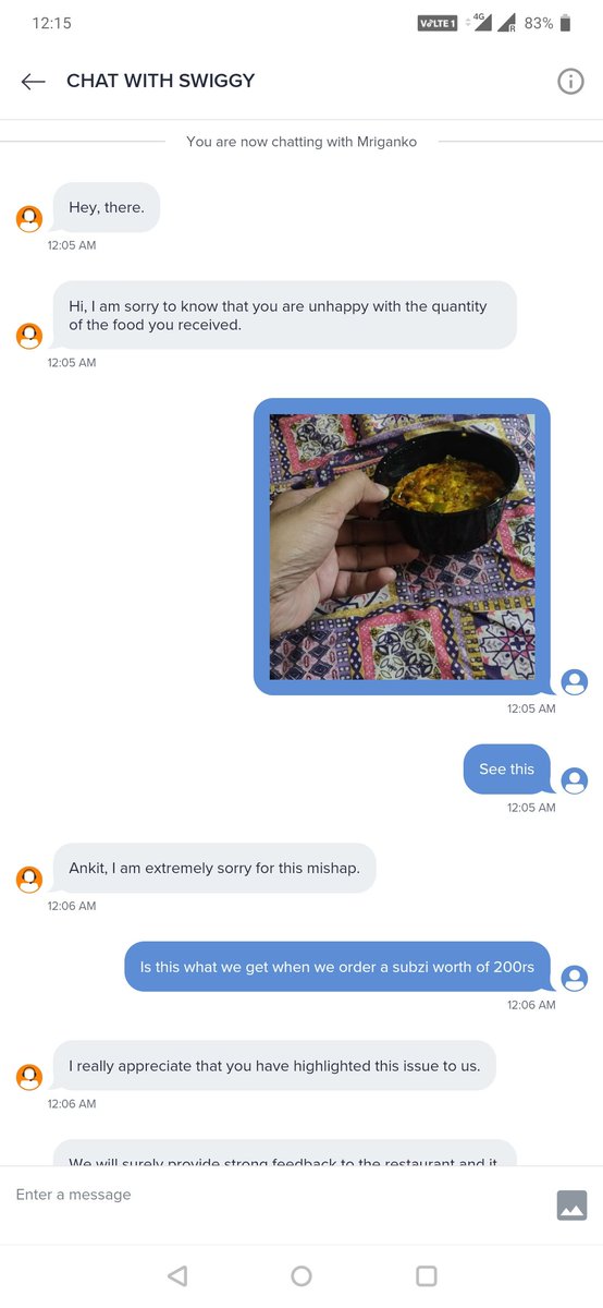 Ankit_ur_frnd's tweet photo. High standard of customer service set by @swiggy_in @harshamjty to its Swiggy Super subscriber..!! Excited to be now @Zomato gold member now and hope for a better service..!! https://t.co/590VpI03Yc