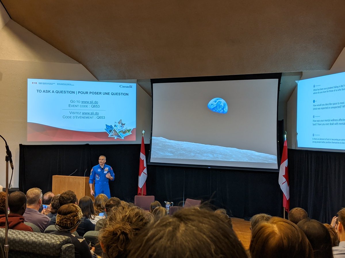 Melte001's tweet photo. "We're all astronauts living in the vacuum of space. Earth is our spacecraft. We need to take care of it" 

Attended an excellent talk by 👩‍🚀  @Astro_DavidS about how it feels to be in space, how we need to care of our home and, how space exploration leads to innovation! https://t.co/uxQYvT59Dm