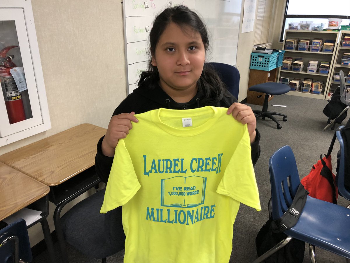 Congratulations, Laila for reading over one million words so far this year!